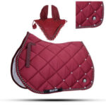 Numnah Horse Saddle Pad With Matching Ear Bonnet