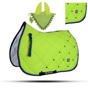 Numnah Horse Saddle Pad With Matching Ear Bonnet