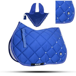 Numnah Horse Saddle Pad With Matching Ear Bonnet